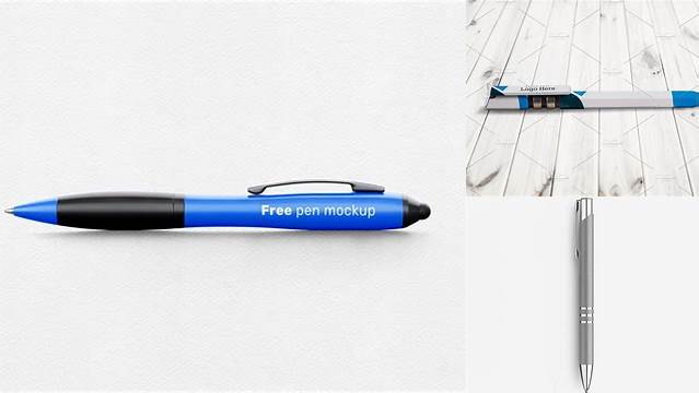 7727+ Pen Mock Up Advanced Photoshop Template