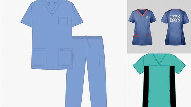 7727+ Scrub Suit Mockup Smart PNG Image