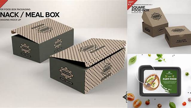 7728+ Food Box Mockup Free For Free Download