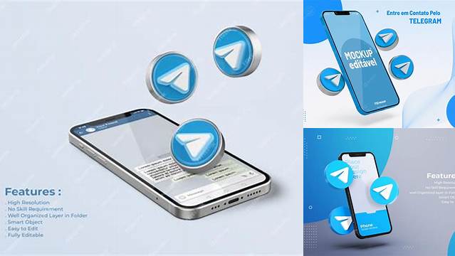 7737+ Telegram Mockup PSD Download