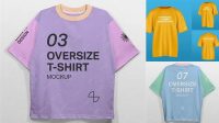 7739+ Oversize T Shirt Mockup Editable Graphic Free PSD