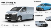 7742+ Toyota Hiace Van Mockup Free Download Hight Resolution