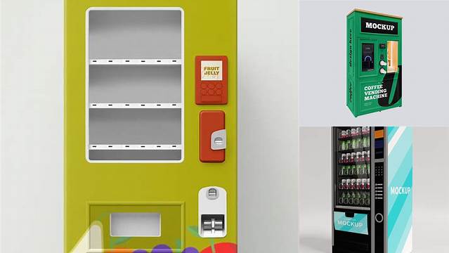 7752+ Vending Machine Mockup Psd Free Creative Design Mockup