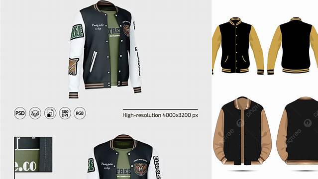 776+ Varsity Jacket Template Psd Easy Editable