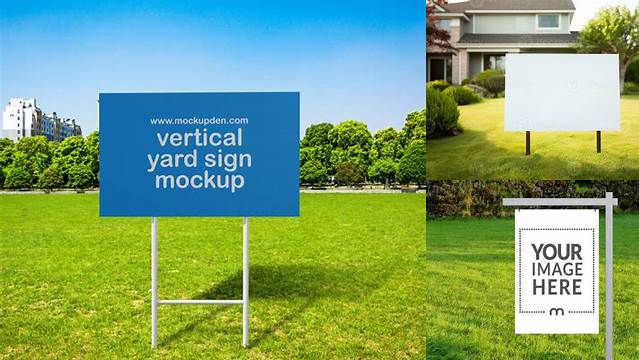 777+ Yard Sign Mockups High Resolution