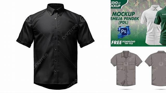 7779+ Mockup Kemeja Lengan Pendek Free Editable PSD