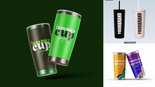 778+ Mockup Tumbler Premium PSD Freebie