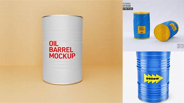 7785+ Oil Barrel Mockup Free Easy Editable