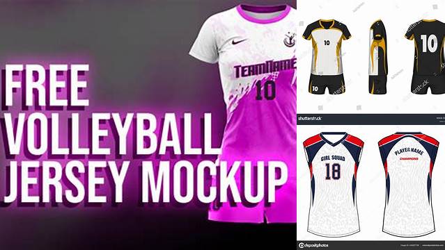 7791+ Volleyball Jersey Mockup Free Easy Editable