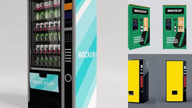 7792+ Free Vending Machine Mockup Digital Download