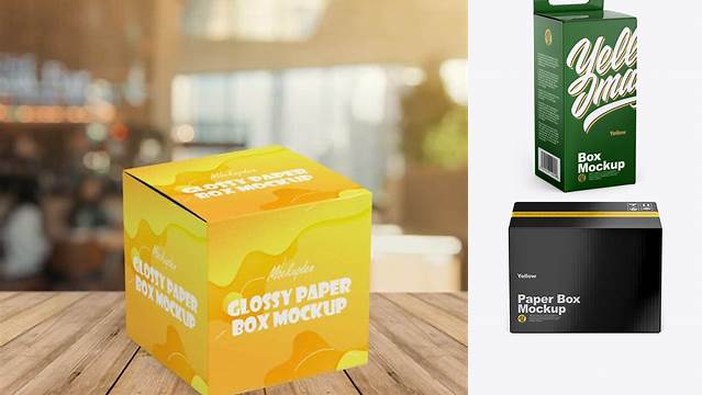 7803+ Glossy Box Mockup Editable Photoshop File