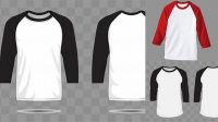 7806+ Mockup Kaos Raglan Photoshop Freebie