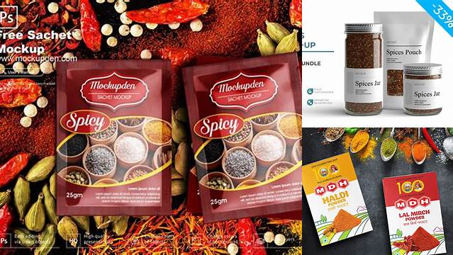 7816+ Spices Packaging Design Templates Free Download Editable Mockup PSD