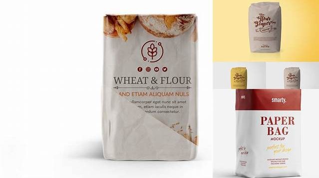 7817+ Flour Bag Mockup Free Download Smart PNG Image