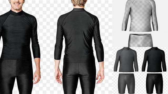 7832+ Rash Guard Mockup Smart PNG Image