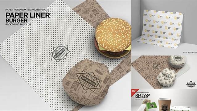 7834+ Burger Paper Liner Packaging Mockup Free Download PSD Free Download