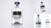 7836+ Vodka Bottle Mockup Layered PSD File