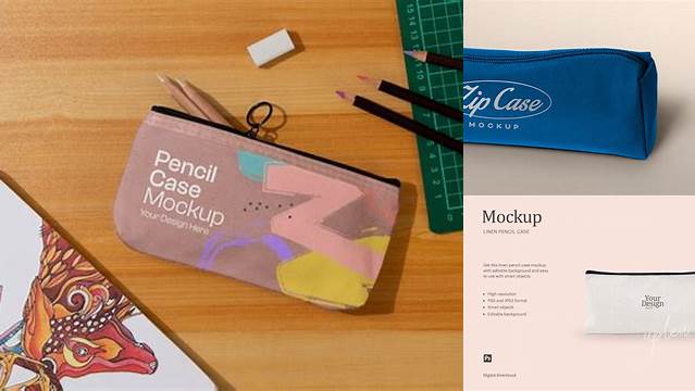 7848+ Pencil Case Mockup Free Download Creative PSD Resources