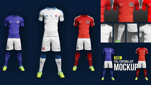 7869+ Soccer Kit Mockup Psd Free Download Smart Object PSD