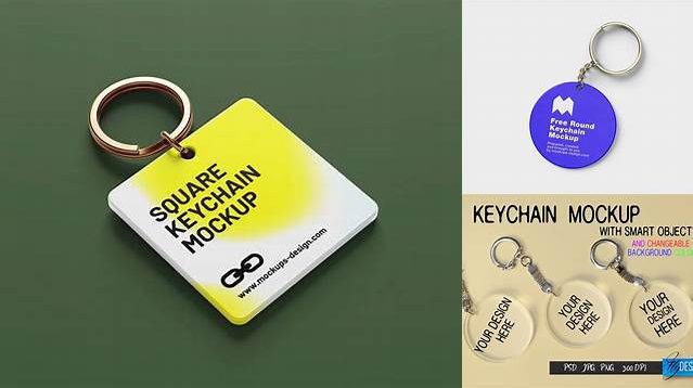 7875+ Acrylic Keychain Mockup Free Design Resource