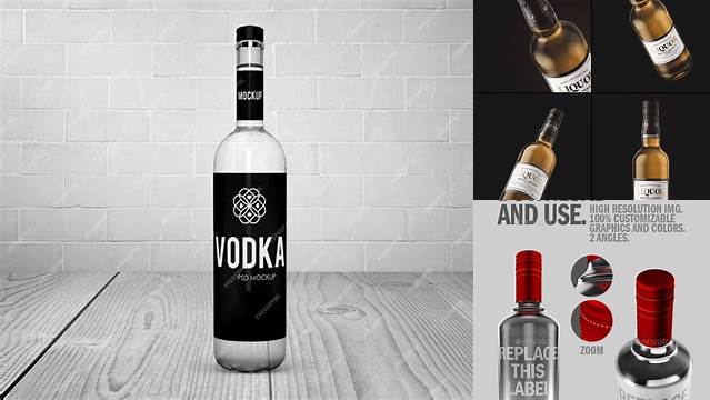 7878+ Liquor Bottle Mockup Free PSD Free Download