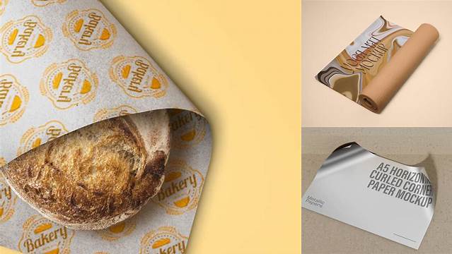 7882+ Greaseproof Paper Mockup Free High-Quality Editable PSD