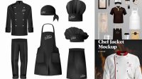 7888+ Restaurant Uniform Mockup High-Quality Editable PSD