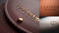 7897+ Leather Logo Mockup Exclusive Digital PSD Resource