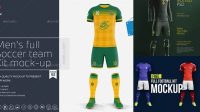 7897+ Mockup Football Kit Smart Object PSD