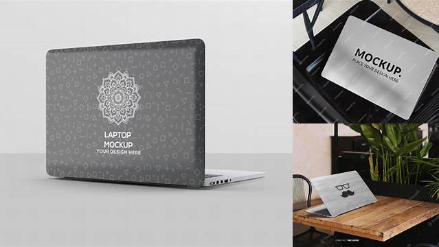 790+ Laptop Skin Mockup Free High-Quality Editable PSD