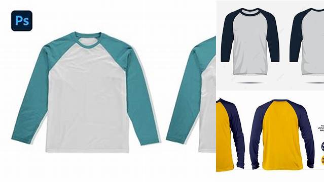 7900+ Mock Up Kaos Raglan High-Quality PSD