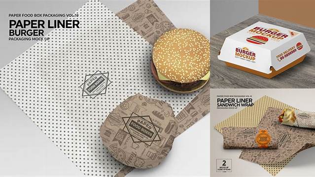 7912+ Burger Paper Liner Packaging Mockup Free Download Free