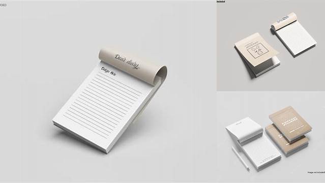 7913+ Mockup Notepad High-Quality Editable PSD