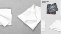 7918+ Handkerchief Mockup Free Include TIFF