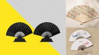 7920+ Paper Fan Mockup Download Free PSD