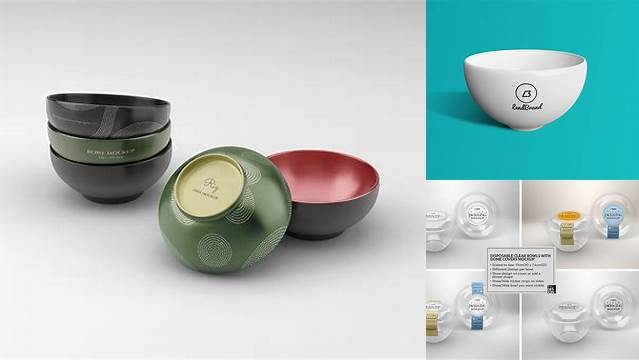 7927+ Plastic Bowl Mockup Include TIFF