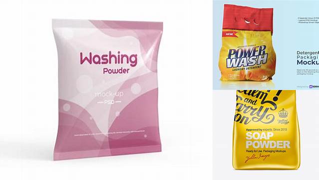 7929+ Washing Powder Mockup Free Include TIFF