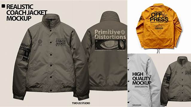 7942+ Coach Jacket Mockup Free High Resolution