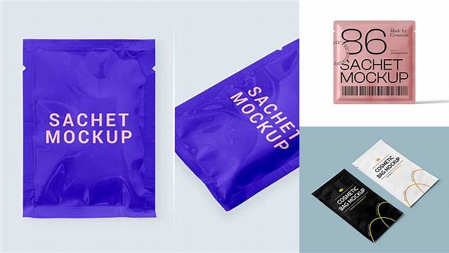 7942+ Paper Sachet Mockup Free Editable PSD File