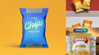 7945+ Chips Packaging Mockup PSD File Download