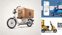 7948+ Moto Delivery Mockup Free PSD Free Download