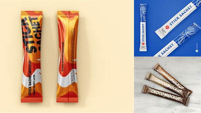 7952+ Stick Sachet Mockup Free For Free Download