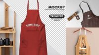 7954+ Coffee Apron Mockup Free PSD