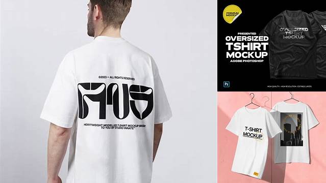 7955+ Oversized T Shirt Mockup Best for Showcase