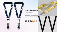 7956+ Lanyard Design Template Psd Photoshop Freebie