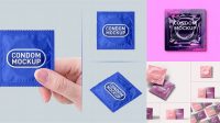 7957+ Free Condom Mockup Easy Editable