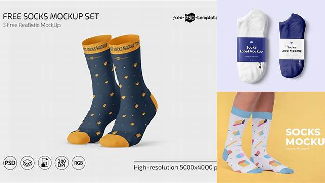 796+ Free Socks Mockup PSD File Download