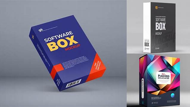 796+ Software Box Mockup Generator High-End PSD Download