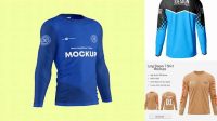 7969+ Long Sleeve Jersey Mockup Psd Free Mockup PSD