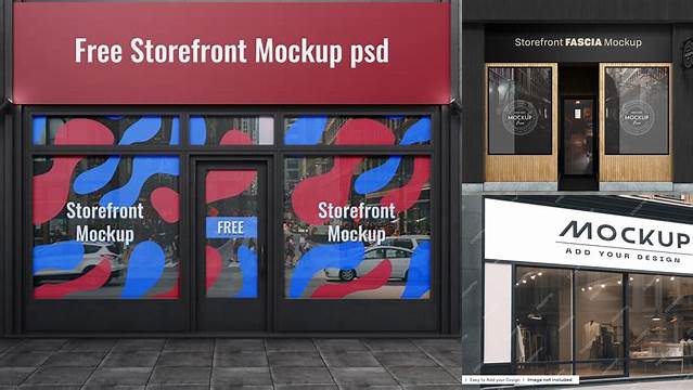 797+ Storefront Mockup Free Include TIFF